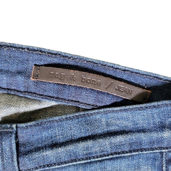 Rag & Bone Jodhpur Leather Panel Skinny Jeans in Chester - Picture 7 of 10